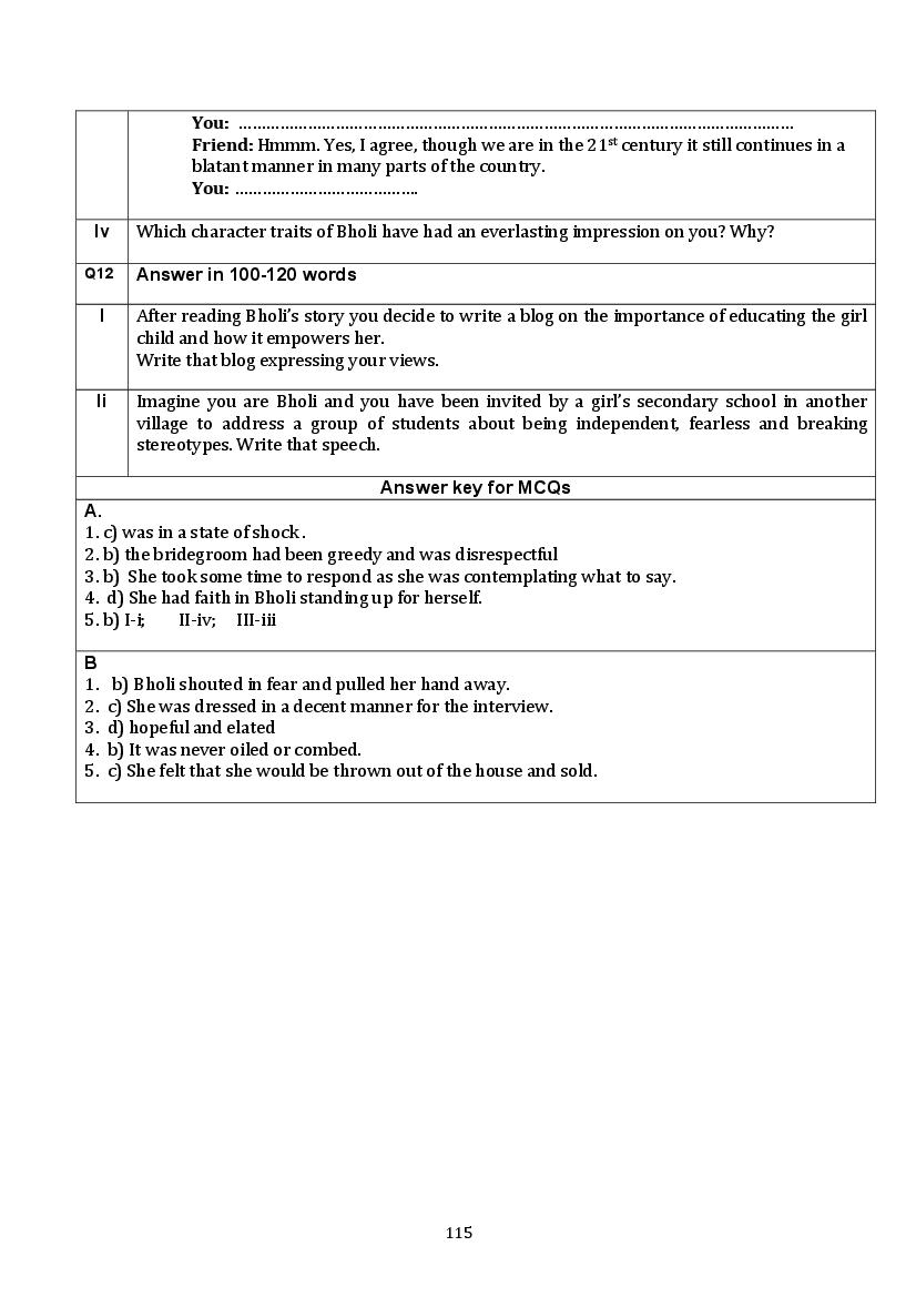 CBSE Class 10 English Question Bank (PDF) – Official CBSE Question Bank