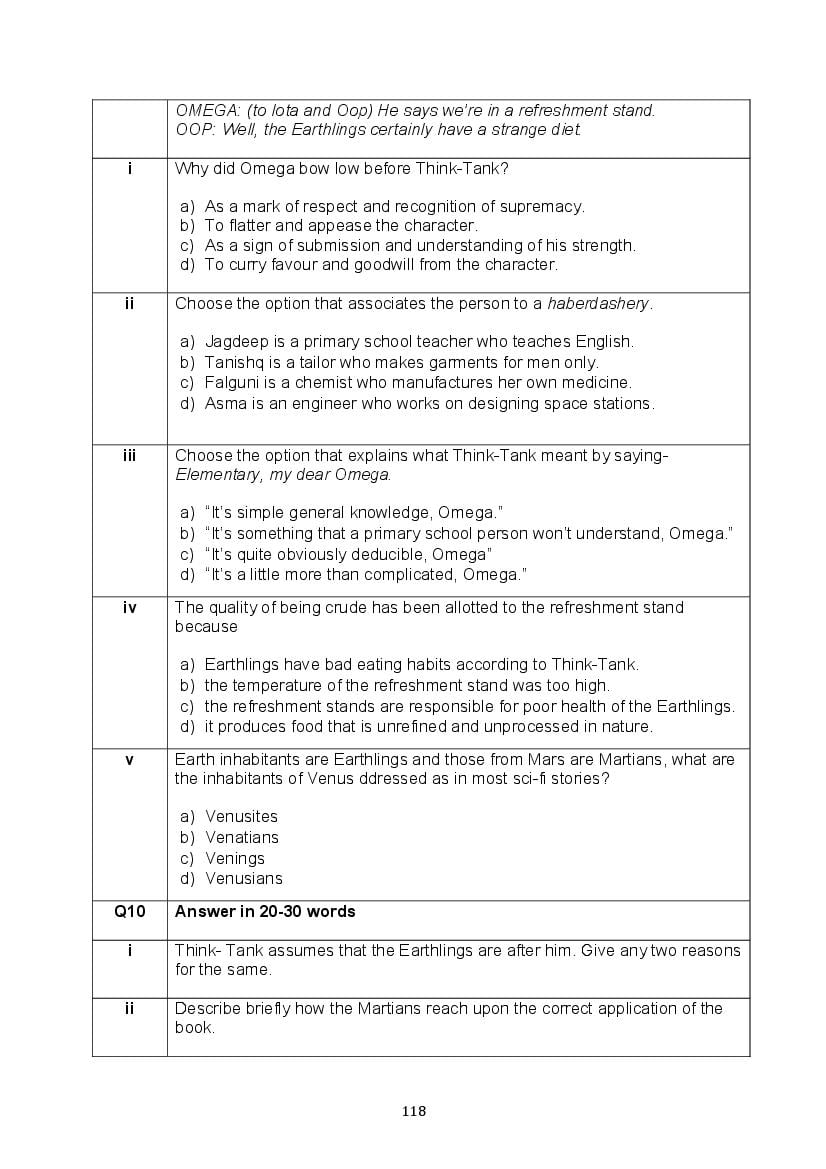 CBSE Class 10 English Question Bank (PDF) – Official CBSE Question Bank