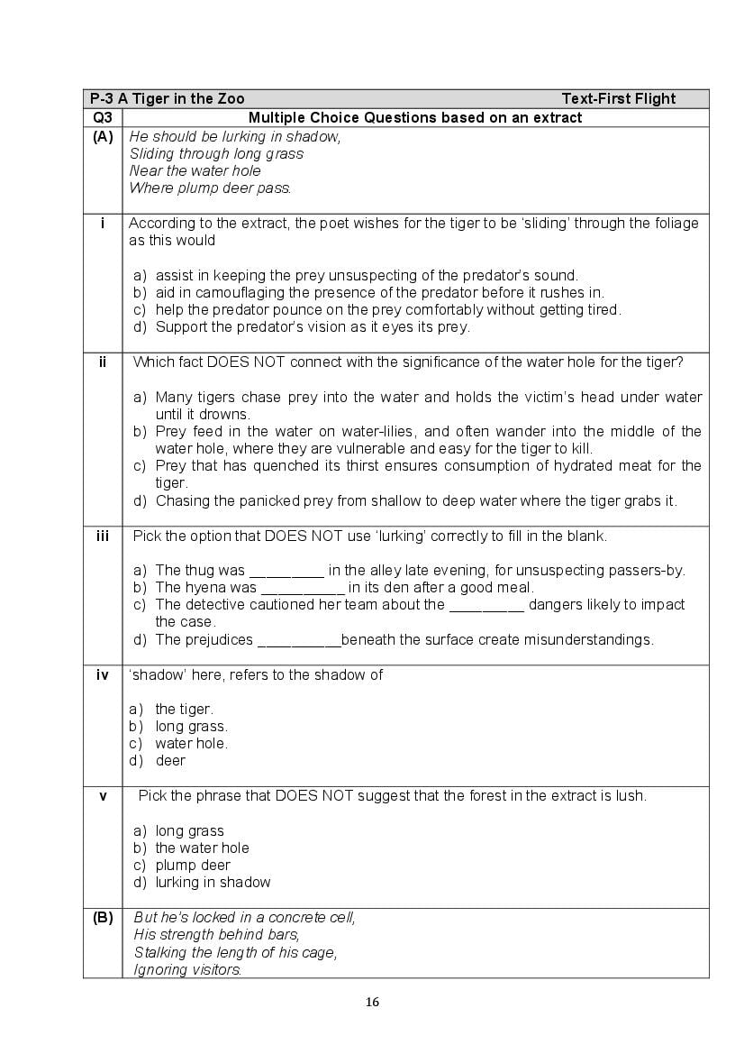 CBSE Class 10 English Question Bank (PDF) – Official CBSE Question Bank