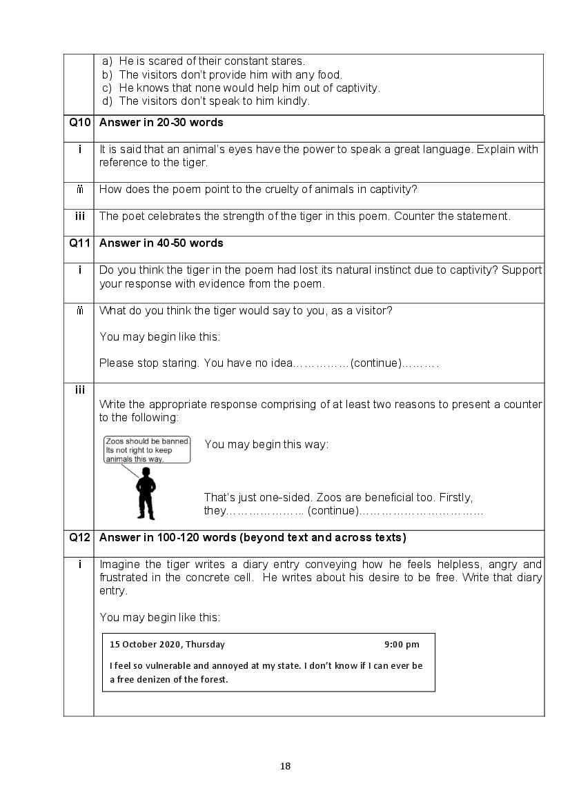 CBSE Class 10 English Question Bank (PDF) – Official CBSE Question Bank