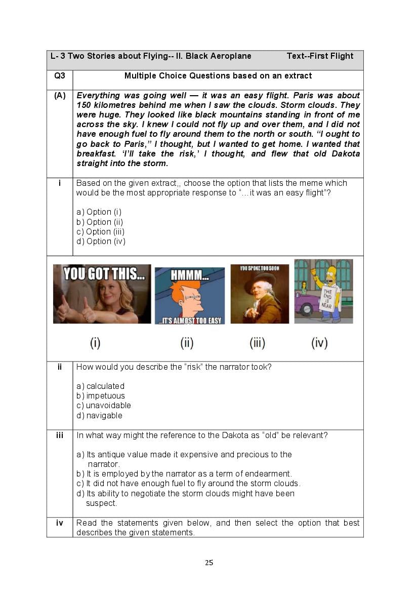 CBSE Class 10 English Question Bank (PDF) – Official CBSE Question Bank
