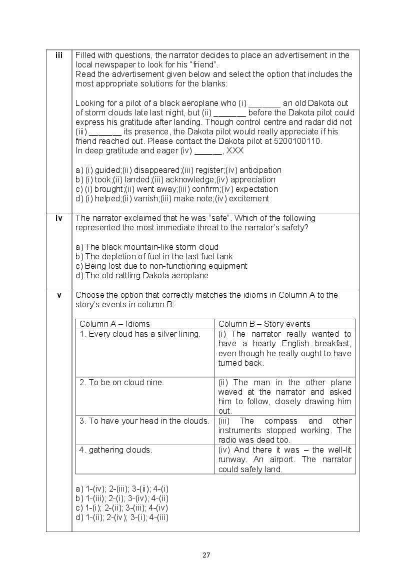 CBSE Class 10 English Question Bank (PDF) – Official CBSE Question Bank