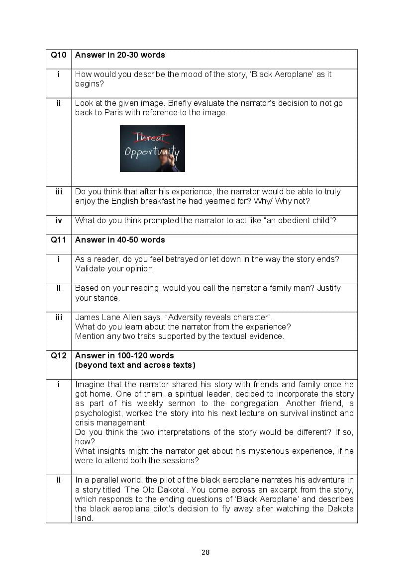 CBSE Class 10 English Question Bank (PDF) – Official CBSE Question Bank