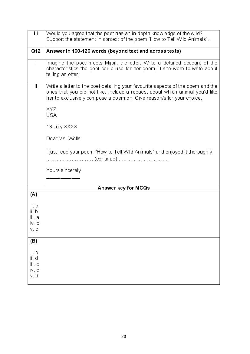 CBSE Class 10 English Question Bank (PDF) – Official CBSE Question Bank