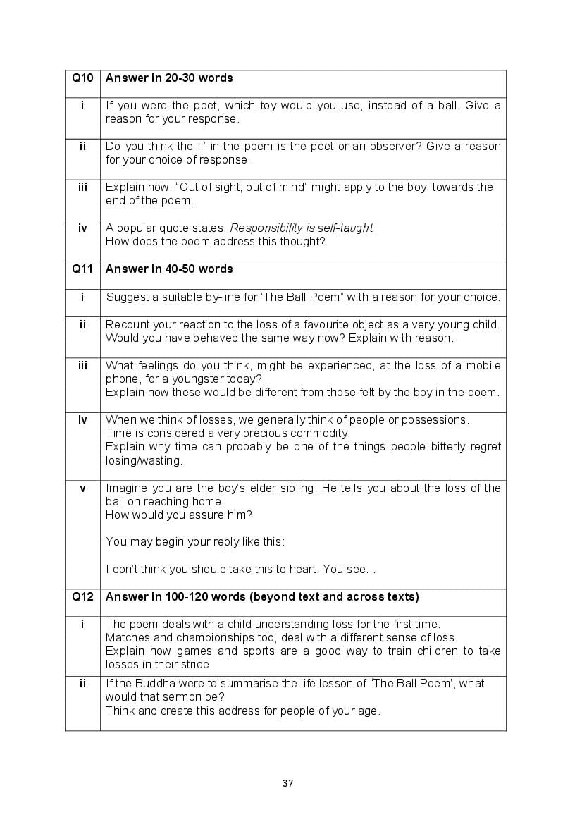 CBSE Class 10 English Question Bank (PDF) – Official CBSE Question Bank