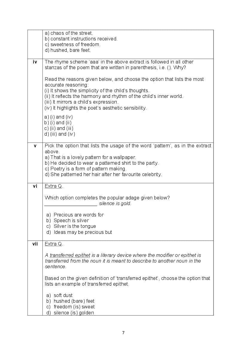 CBSE Class 10 English Question Bank (PDF) – Official CBSE Question Bank