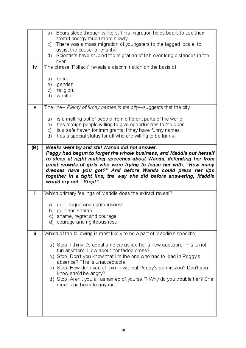 CBSE Class 10 English Question Bank (PDF) – Official CBSE Question Bank