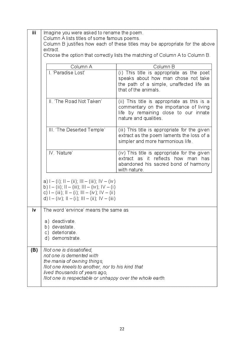 CBSE Class 10 English Question Bank (PDF) – Official CBSE Question Bank