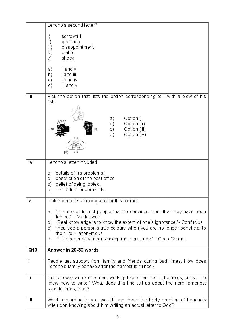 CBSE Class 10 English Question Bank (PDF) – Official CBSE Question Bank
