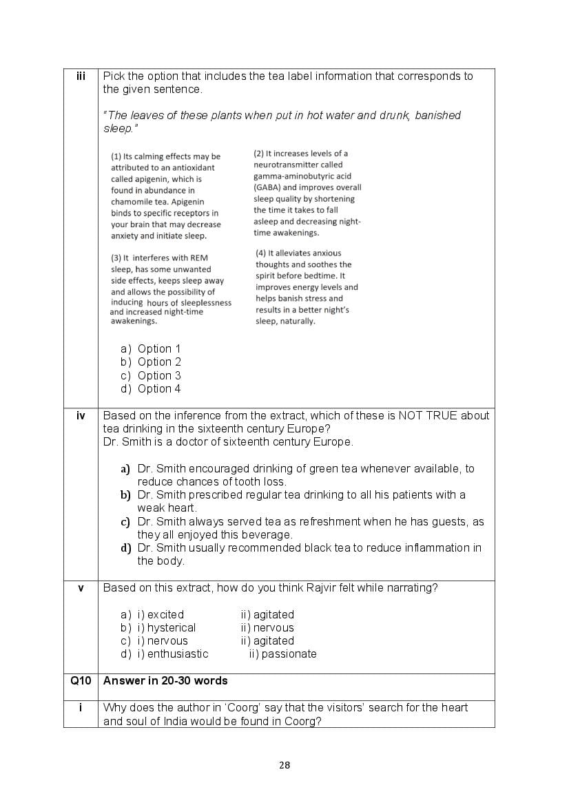 CBSE Class 10 English Question Bank (PDF) – Official CBSE Question Bank