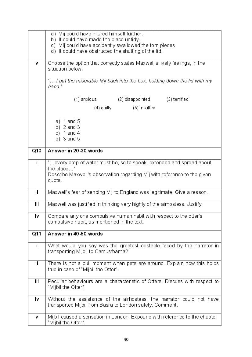 CBSE Class 10 English Question Bank (PDF) – Official CBSE Question Bank