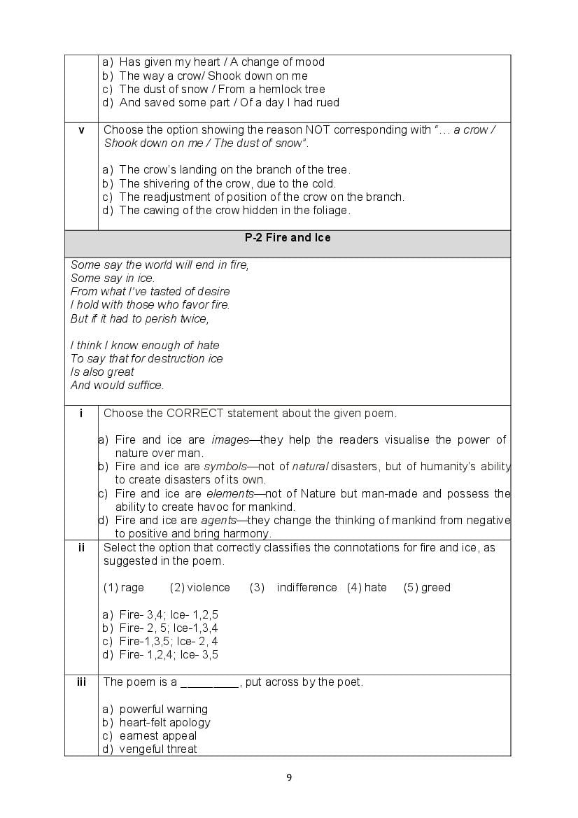CBSE Class 10 English Question Bank (PDF) – Official CBSE Question Bank