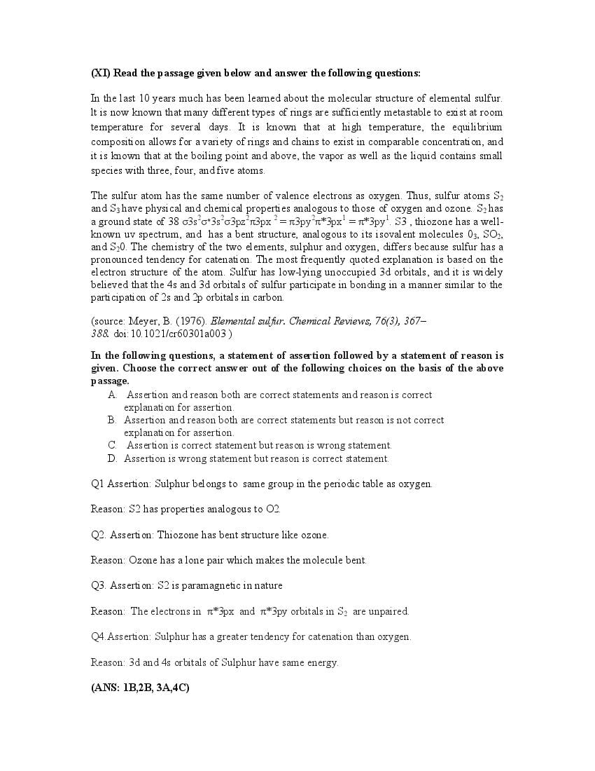CBSE Class 12 Chemistry Question Bank (PDF) – Official CBSE Question Bank