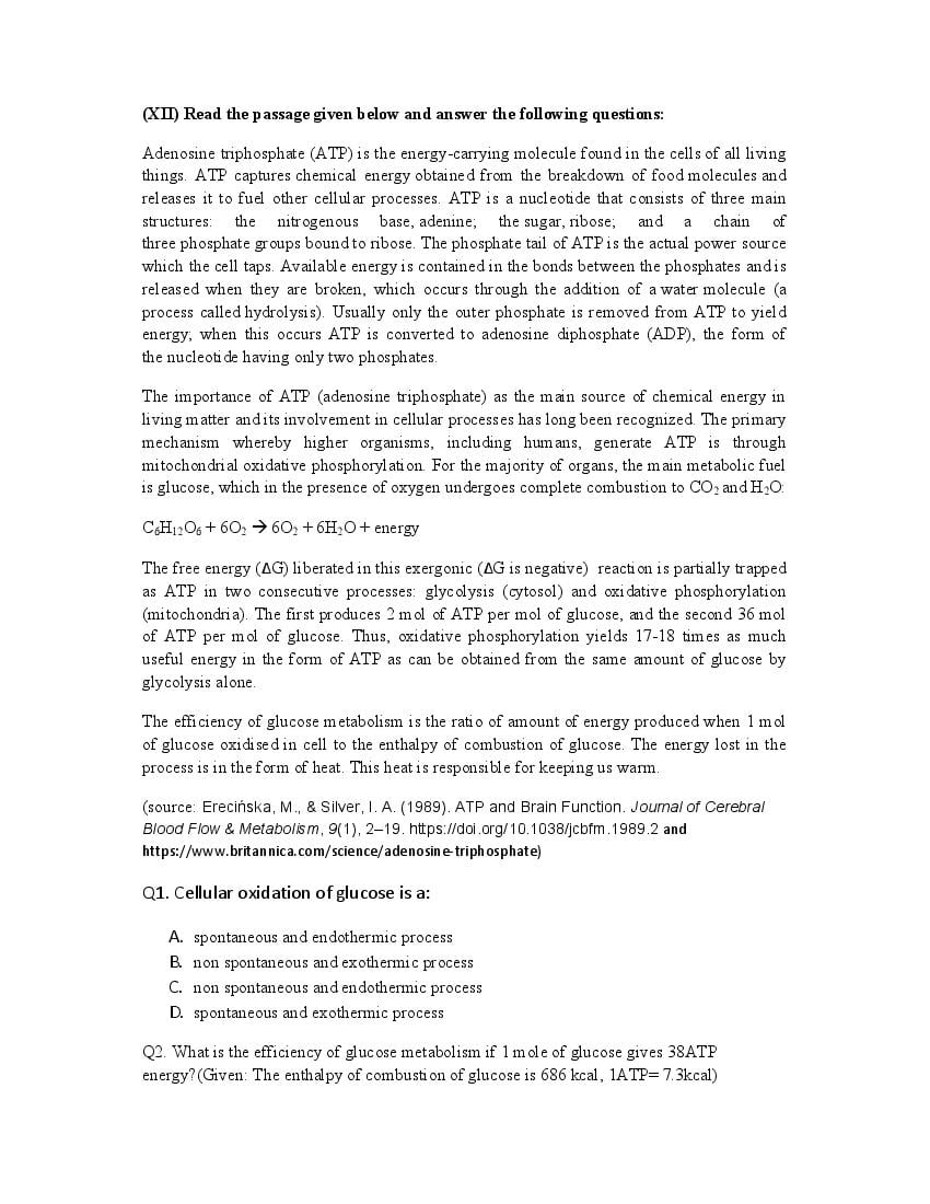 CBSE Class 12 Chemistry Question Bank (PDF) – Official CBSE Question Bank