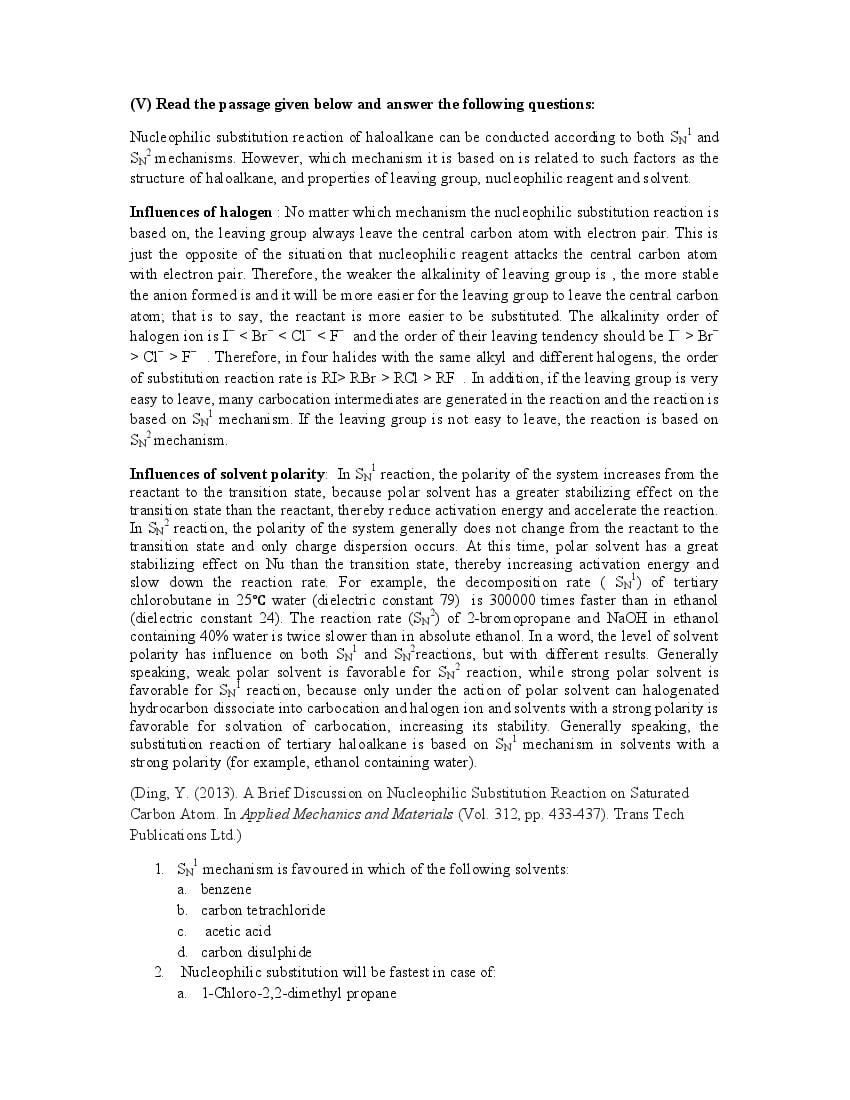CBSE Class 12 Chemistry Question Bank (PDF) – Official CBSE Question Bank