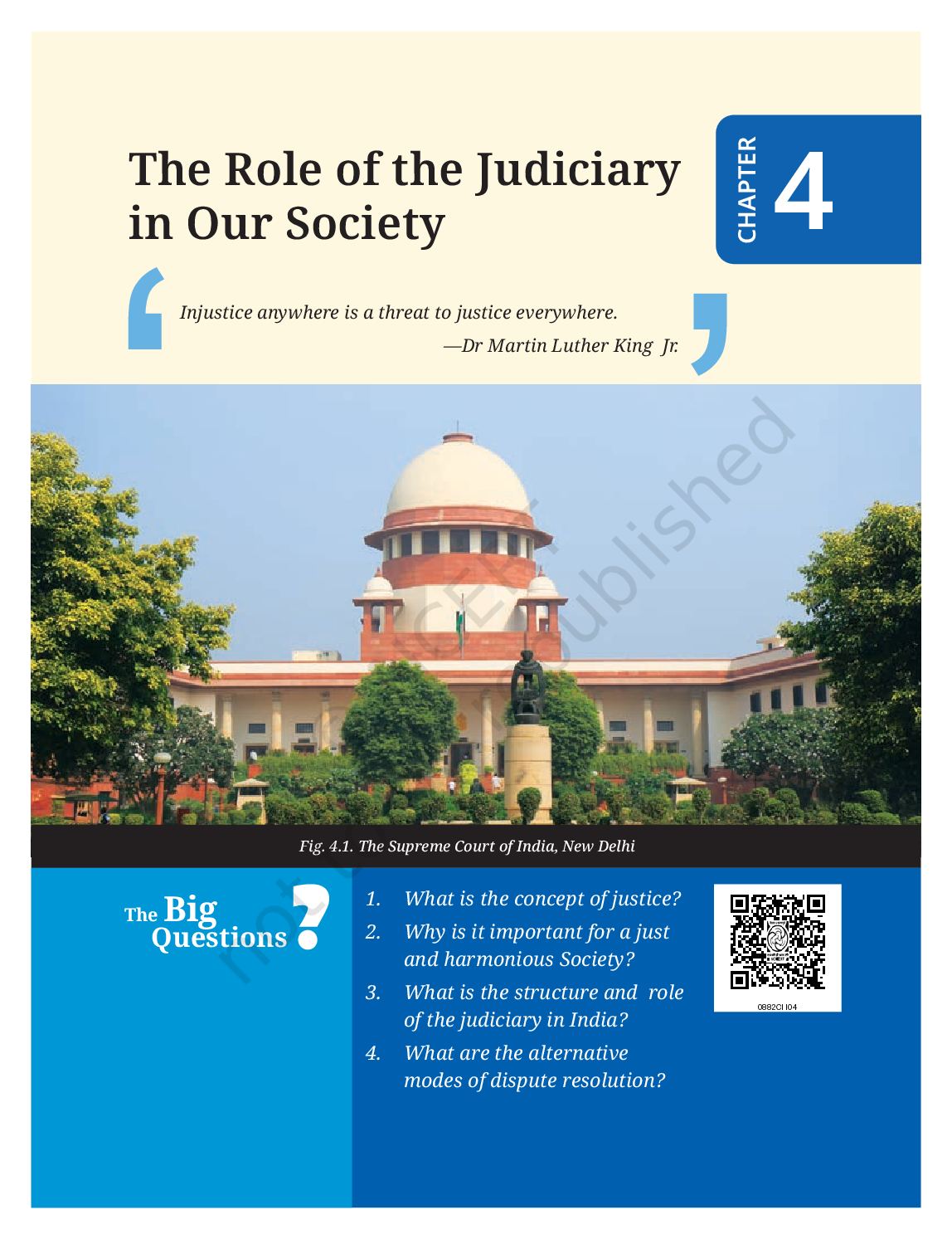 NCERT Book Class 8 Social Science (Exploring Society India and Beyond Part-II) Chapter 4 The Role of the Judiciary in Our Society - Page 1 of 18