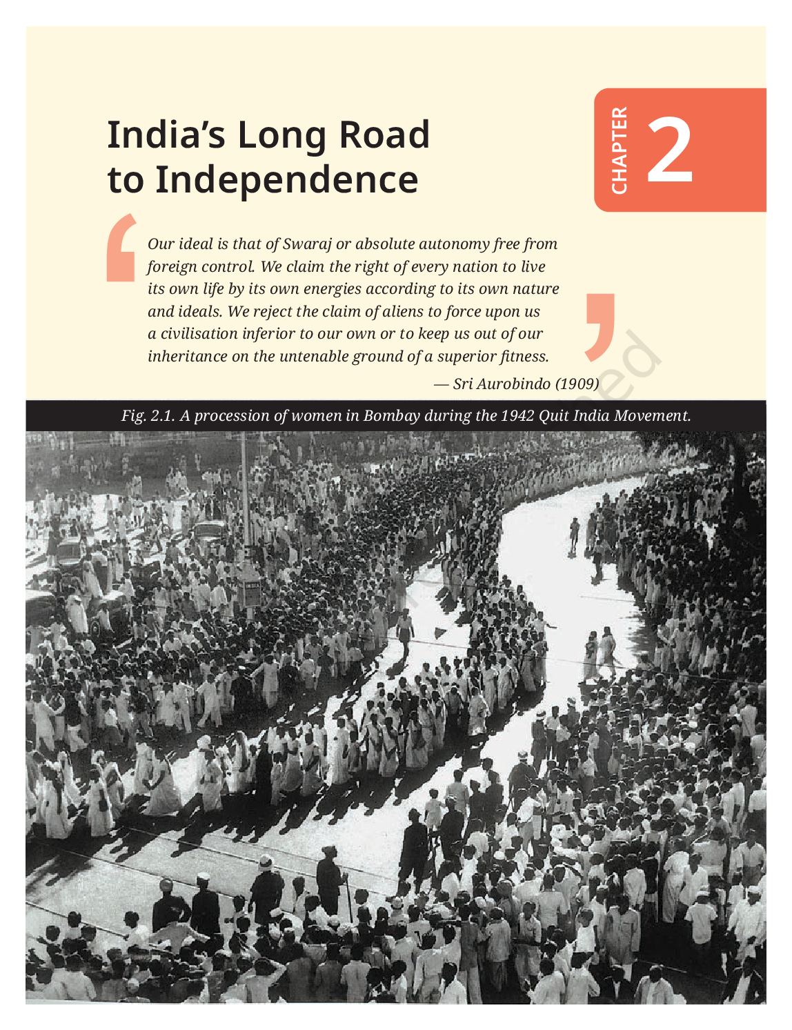 NCERT Book Class 8 Social Science (Exploring Society India and Beyond Part-II) Chapter 2 India's Long Road to Independence - Page 1 of 50