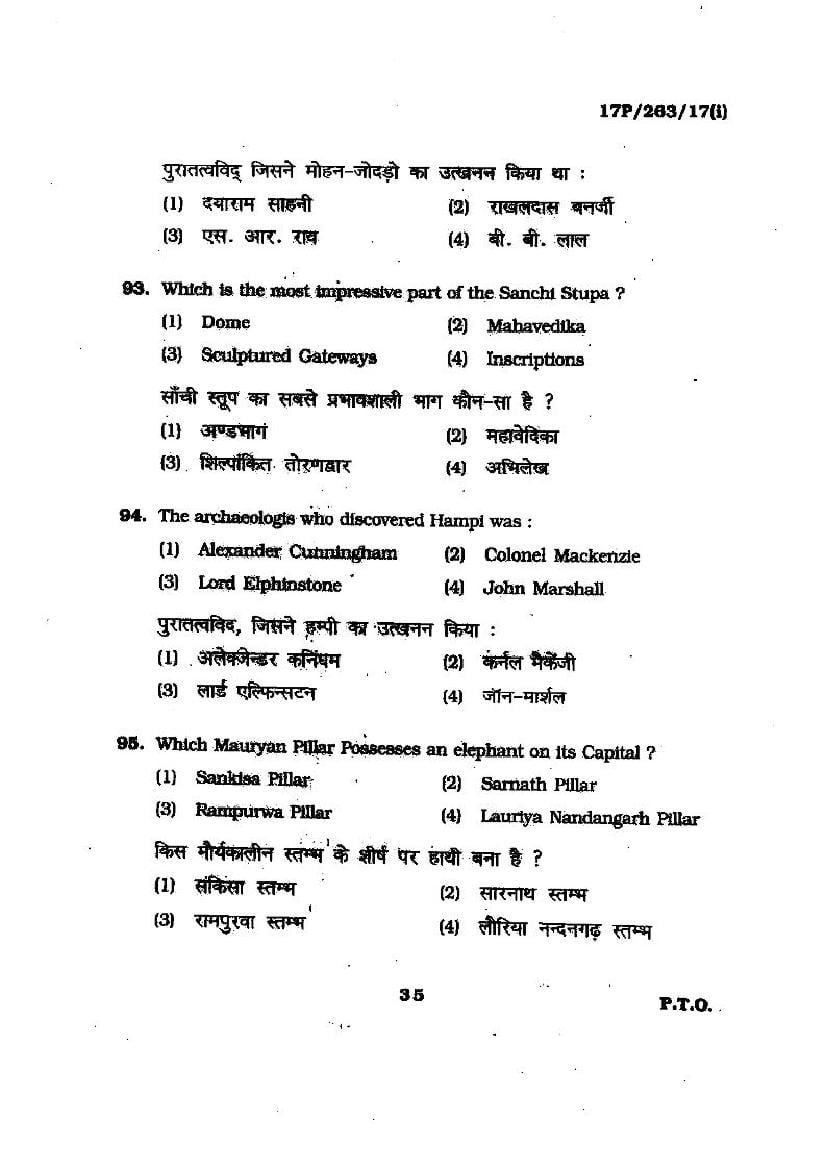 BHU PET 2017 Question Papers PDF (103 Programme Papers)