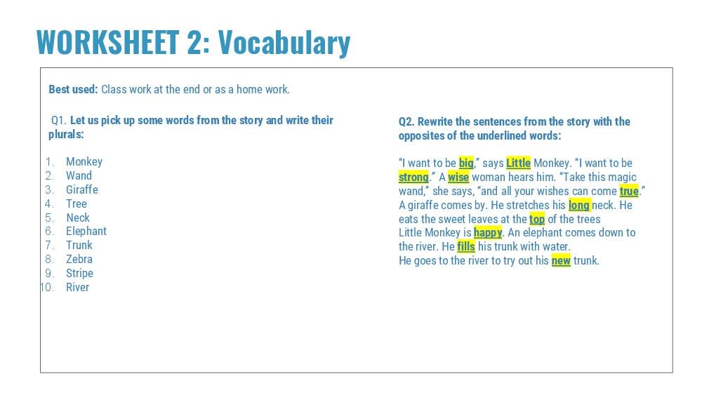 Teaching Material for Class 2 English – NCERT CBSE Handbook for Teachers