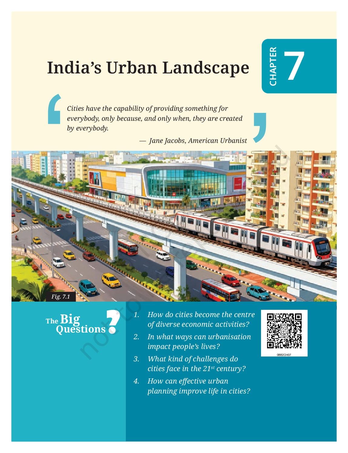 NCERT Book Class 8 Social Science (Exploring Society India and Beyond Part-II) Chapter 7 India's Urban Landscape - Page 1 of 24