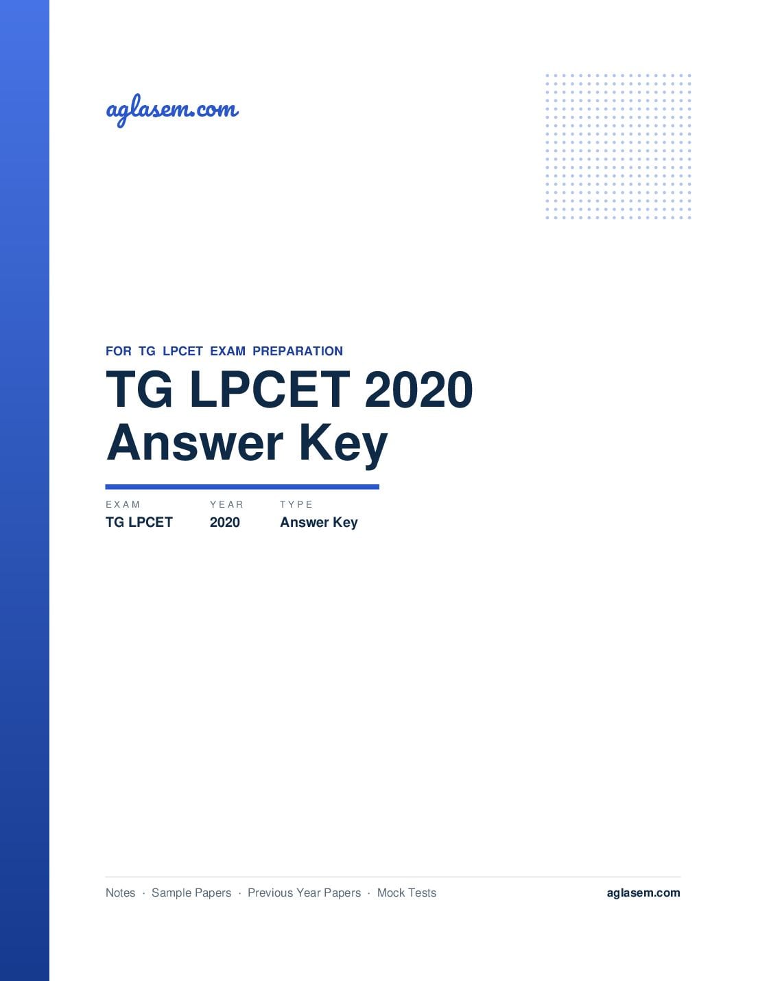 TG LPCET 2020 Answer Key - Page 1 of 6