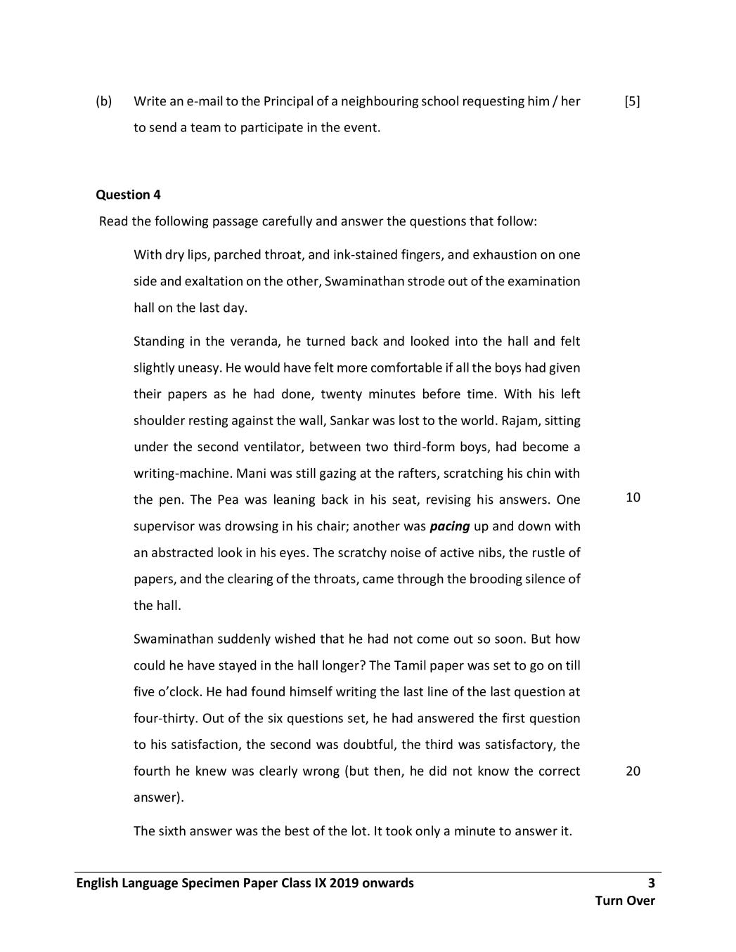 ICSE Class 9 English Language Sample Paper 2024 (PDF) OneEdu24