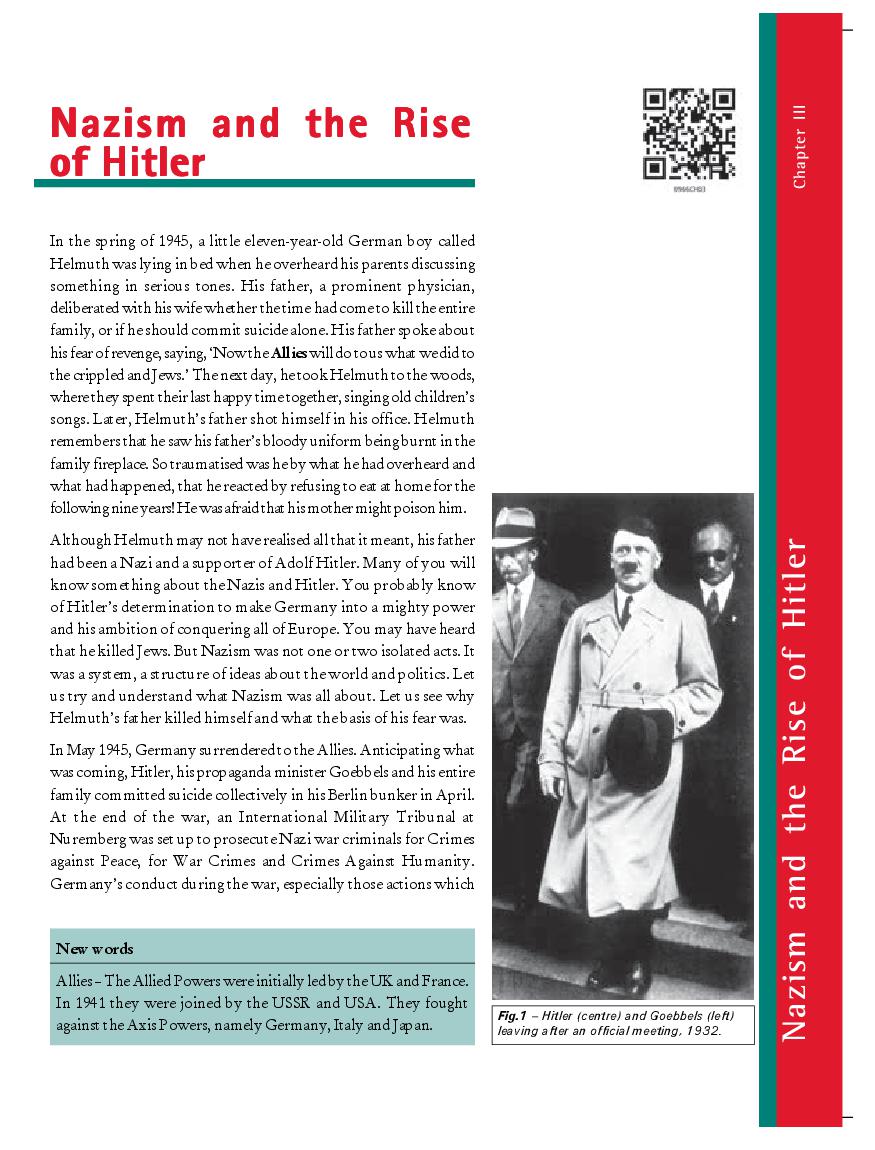 NCERT Book Class 9 Social Science (History) Chapter 3 Nazism and the Rise of Hitler - Page 1