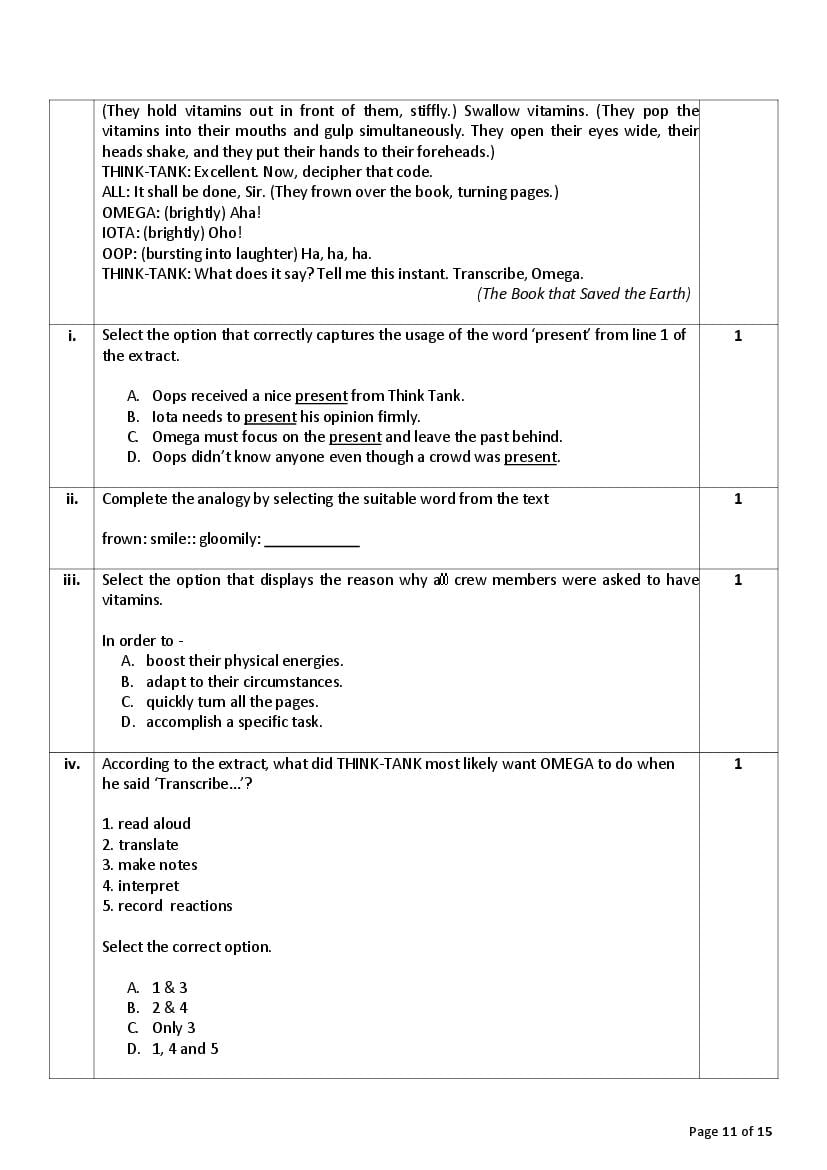 CBSE Class 10 English Sample Paper 2023 PDF Class 10 English Sample 