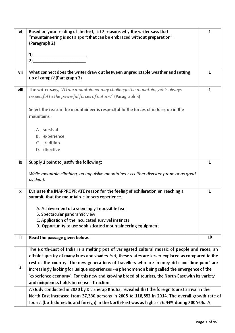 CBSE Class 10 English Sample Paper 2023 PDF Class 10 English Sample 