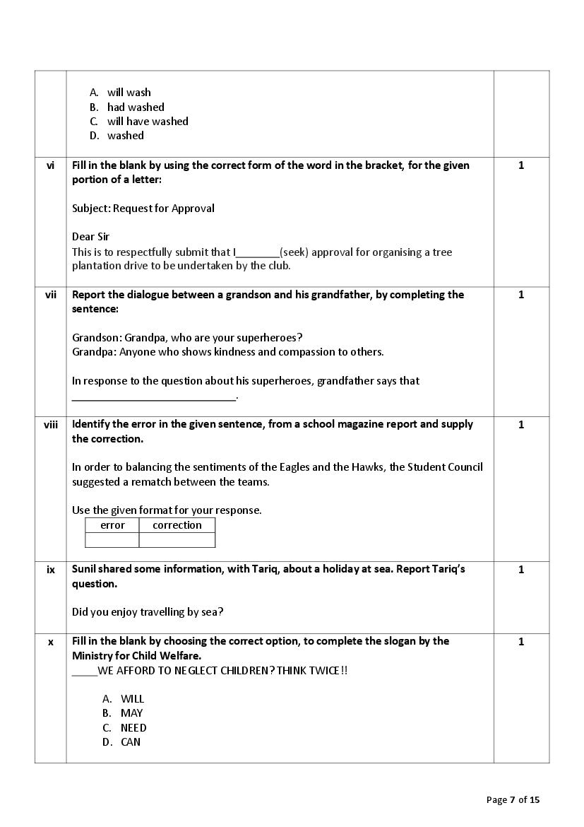 CBSE Class 10 English Sample Paper 2023 PDF Class 10 English Sample 