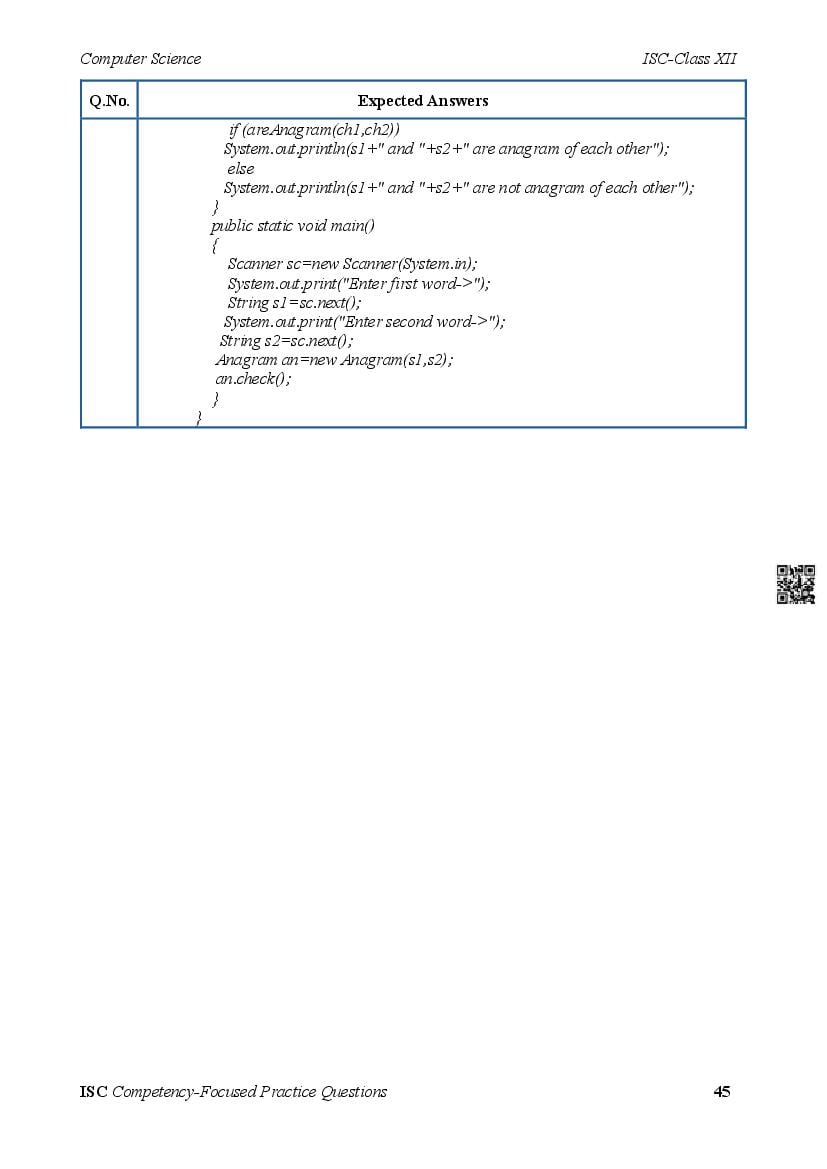 ISC Competency Based Questions Computer Science | Class 12 Competency ...