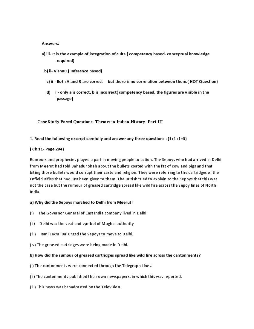 CBSE Class 12 History Question Bank (PDF) – Official CBSE Question Bank