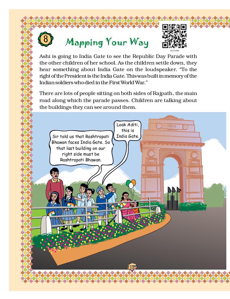NCERT Book Class 5 Maths Chapter 8 Mapping Your Way - Page 1