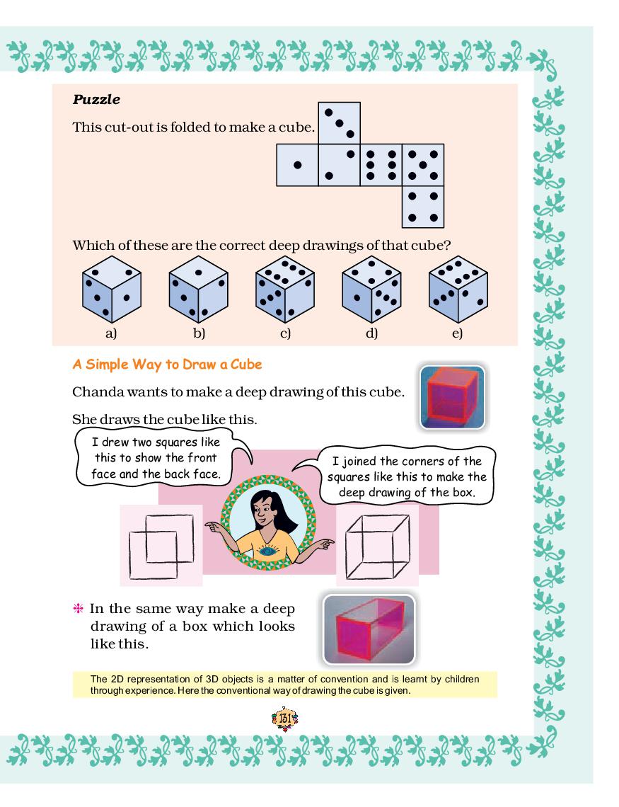 NCERT Book Class 5 Maths Chapter 9 Boxes And Sketches