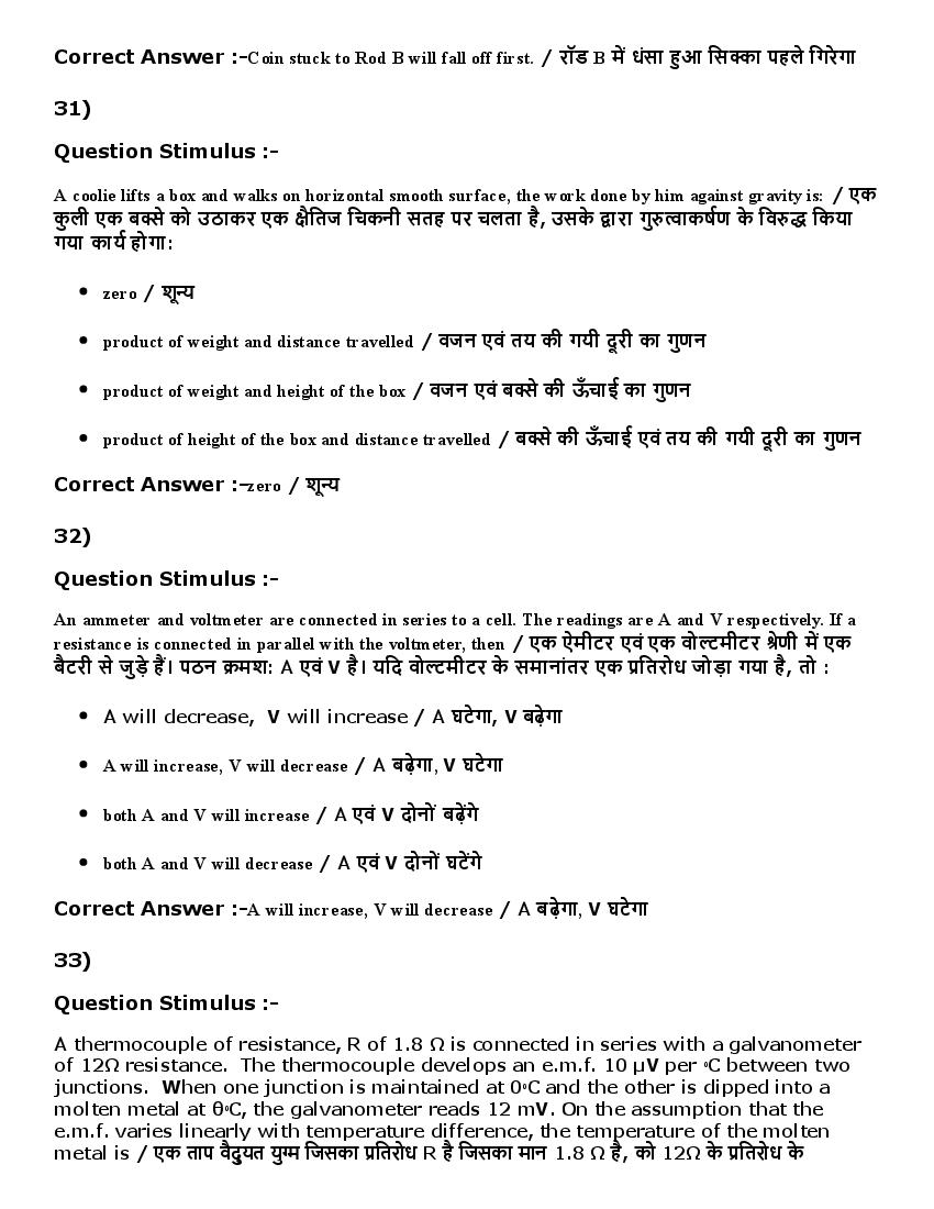 MP ADDET (DAHET) 2016 Question Paper PDF (2 Shifts)
