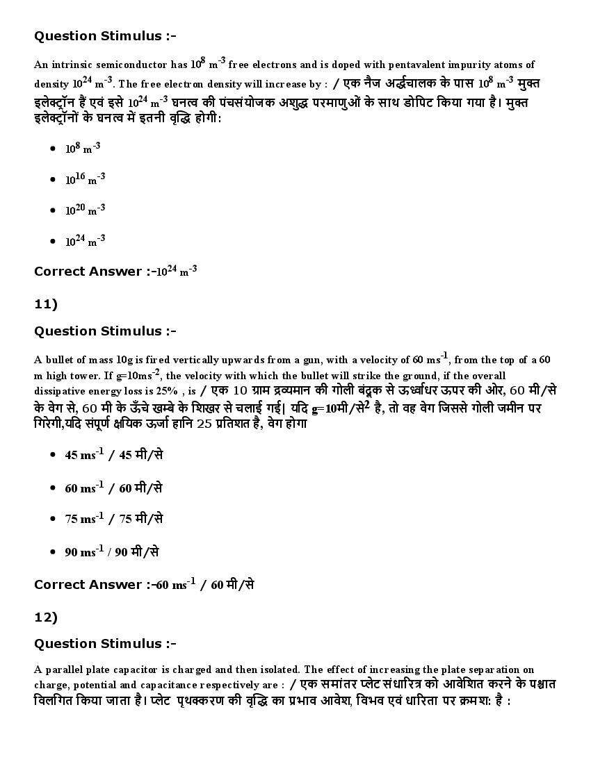 MP ADDET (DAHET) 2016 Question Paper PDF (2 Shifts)