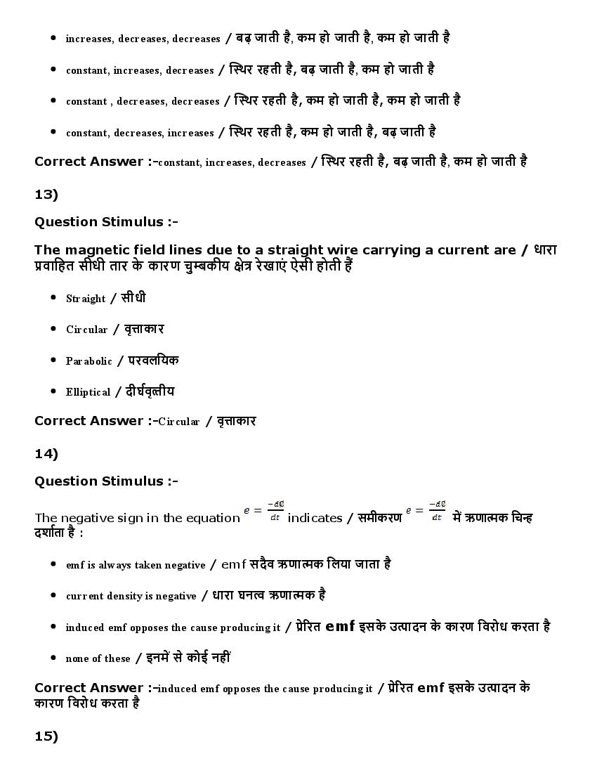 MP ADDET (DAHET) 2016 Question Paper PDF (2 Shifts)