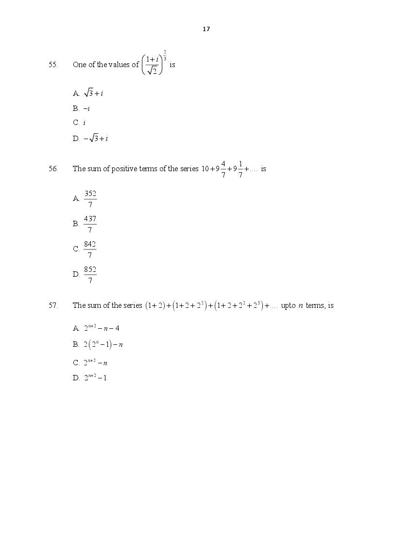 CUSAT CAT 2016 Question Papers PDF (B.Tech Paper 1 and 2, PG, Law)