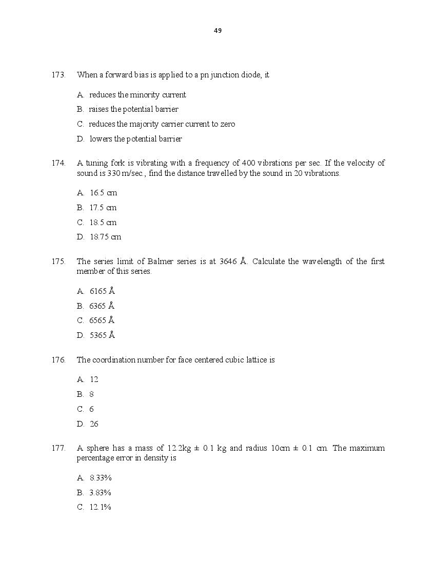CUSAT CAT 2016 Question Papers PDF (B.Tech Paper 1 and 2, PG, Law)