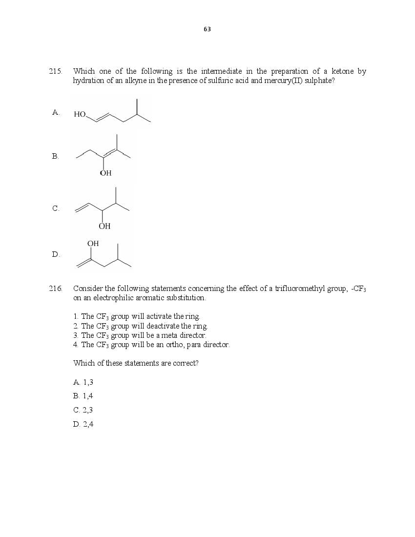 CUSAT CAT 2016 Question Papers PDF (B.Tech Paper 1 and 2, PG, Law)