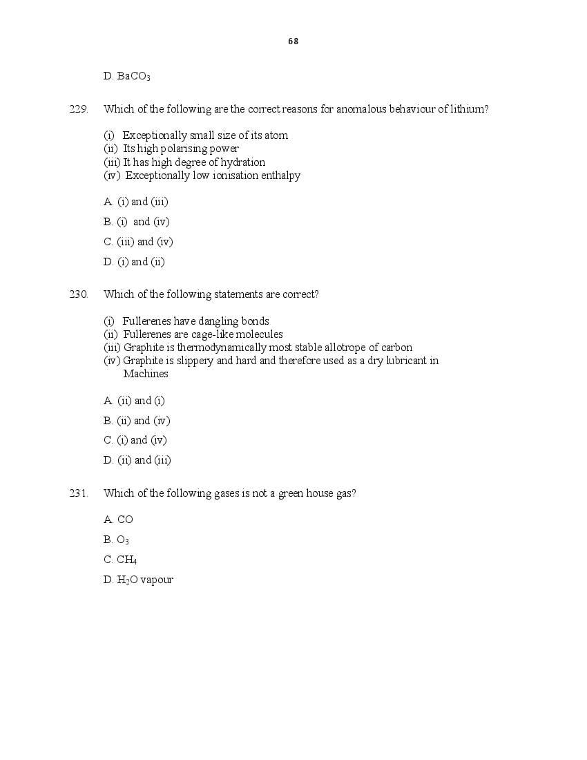 CUSAT CAT 2016 Question Papers PDF (B.Tech Paper 1 and 2, PG, Law)