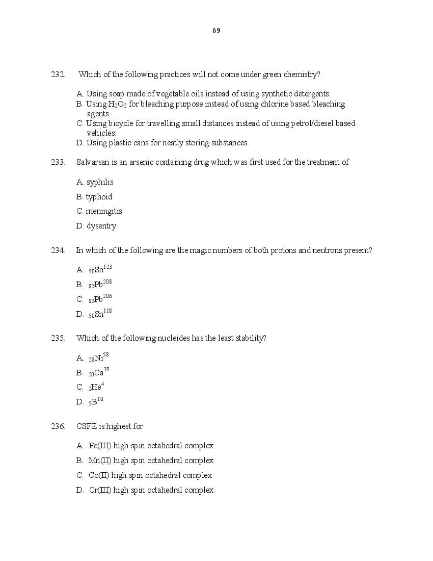 CUSAT CAT 2016 Question Papers PDF (B.Tech Paper 1 and 2, PG, Law)