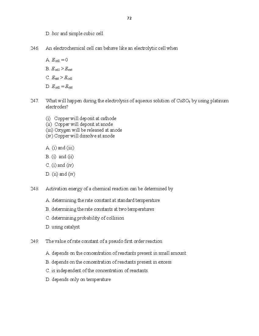 CUSAT CAT 2016 Question Papers PDF (B.Tech Paper 1 and 2, PG, Law)