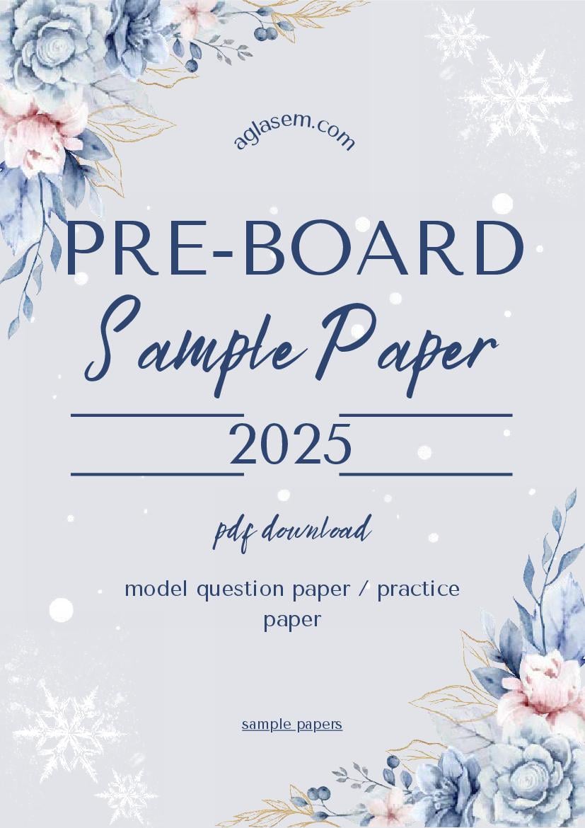 Class 10 Pre-Board Sample Paper 2025 Science - Page 1