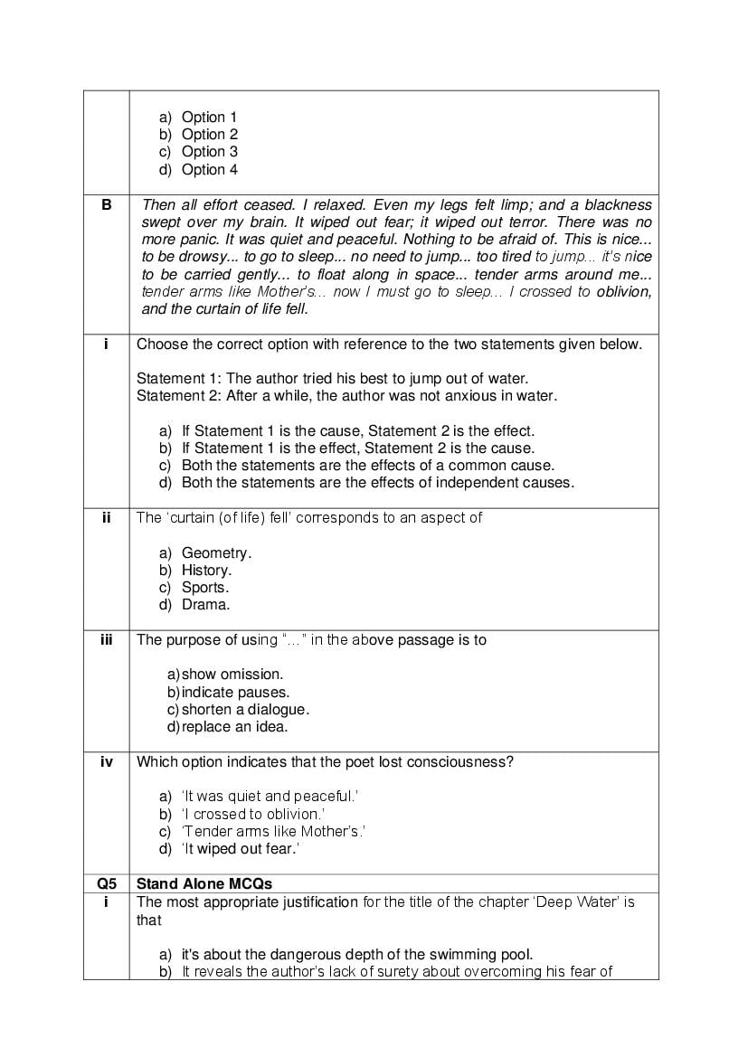 CBSE Class 12 English Core Question Bank (PDF) – Official CBSE Question Bank