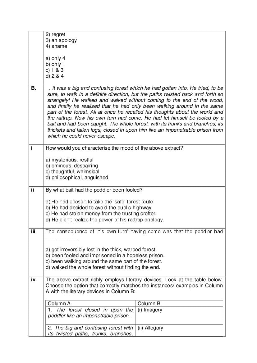 CBSE Class 12 English Core Question Bank (PDF) – Official CBSE Question Bank