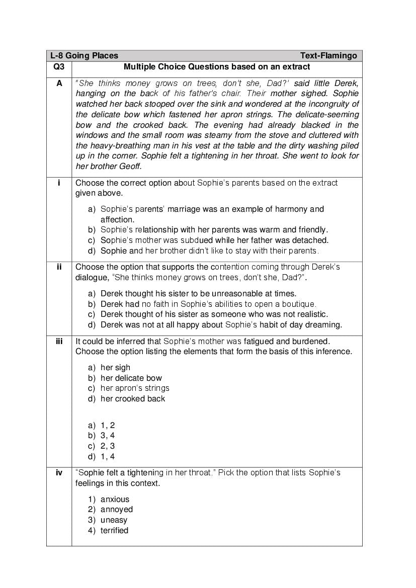 CBSE Class 12 English Core Question Bank (PDF) – Official CBSE Question Bank