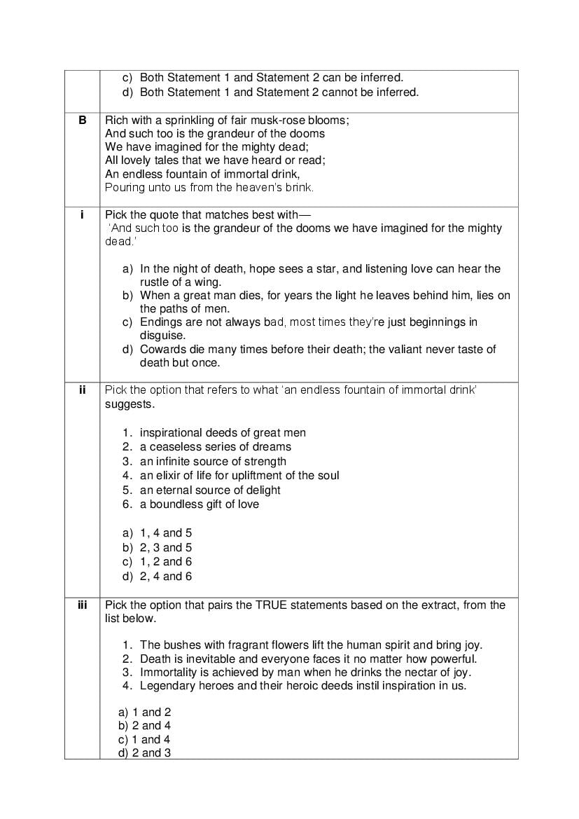 CBSE Class 12 English Core Question Bank (PDF) – Official CBSE Question Bank