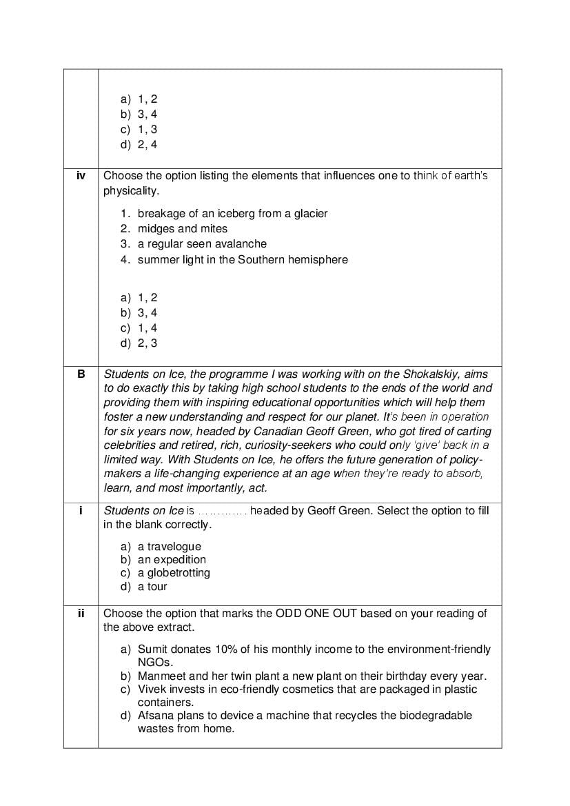 CBSE Class 12 English Core Question Bank (PDF) – Official CBSE Question Bank