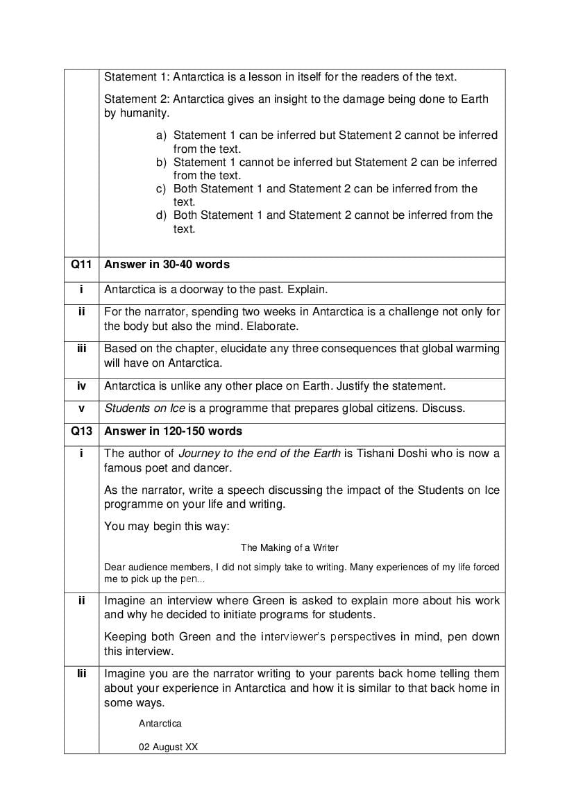 CBSE Class 12 English Core Question Bank (PDF) – Official CBSE Question Bank